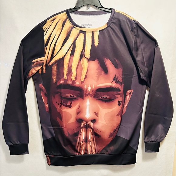 XXX Tentacion’s Crew Neck Front & Back Print Size 2XL Super Clean - RARE! - Picture 3 of 5